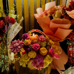 Candle Flower Bouquet